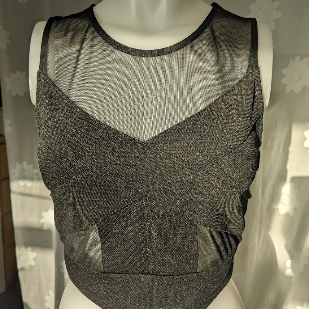 Sparkle & Fade Size Medium Crop Top